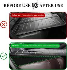 2PCS Cojín de Nivelación de Asiento de Auto, Almohadilla de Espuma Ergonómica Cómoda, Cojín de Asiento de Coche, Diseño Angulado, Almohadilla de Asiento Trasero, Soporte para Silla de Oficina para Alivio del Dolor - 2 piezas - Ver 12