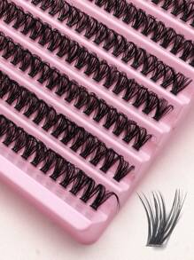 40D/40D*2 200pcs Fluffy Eyelash Extensions 8mm-16mm D Curl Individual Lashes, Makeup Tools For Dense Natural & Dramatic Look, DIY At Home Lash Clusters,Eye Lash Clusters,Individual Eyelashes,Lashes,Fake Lashes - D - View 3