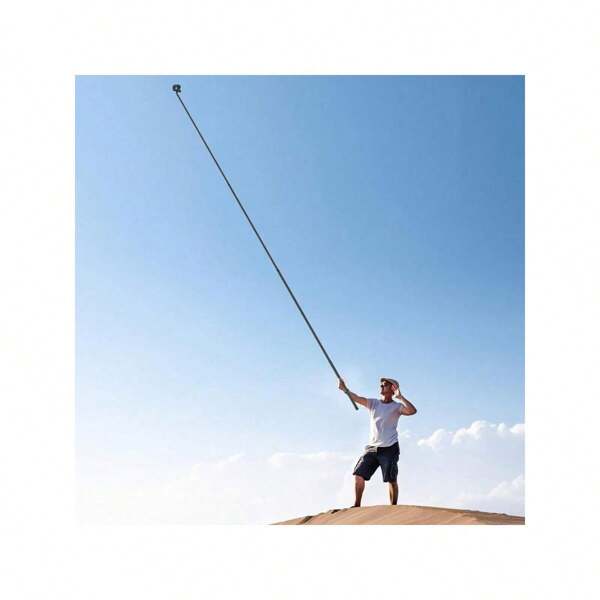 3-Meter Carbon Fiber Telescopic Extension Rod, Suitable For 360 Insta X5/X4, Gopro11/10/9, Action4/5. It Comes With A Comfortable Grip, And A Sports Camera Adapter And A Hand Rope Are Included.