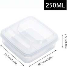 2 Pack Sliced Cheese Container For Fridge, Clear Plastic Butter Block Cheese Slice Storage Box With Flip Lid For Refrigerator Food Vegetable - 2PCS - View 6