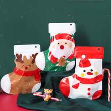 Bolsas de regalo de Navidad, bolsas de regalo de mano premium, bolsas de embalaje de recuerdos de plástico