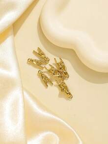 3件装 304 不锈钢手势 DIY 项链手链配件 - 鋼色 - 查看 4