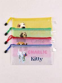 Custom Waterproof Pool Bag, Pet Photo And Name LOGO Custom Color Pool Bag, 13*9.5in/33*24cm Large Personalized Name Shadow Beach Bag, Bridesmaid Wedding Bag, Personalized Pool Bag, Waterproof Bag