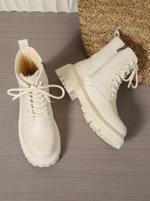 2025 New Autumn/Winter ' Shoes, Thick Sole Big Shoes, School Student Shoes, Fashion Versatile Casual ' Shoes, Side Zipper ' Student Shoes, Teenage School Student Shoes, Student Boots, Casual Ankle Boots