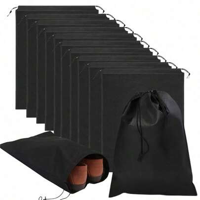 5-50PCS Travel Shoe Bag Portable Dustproof Drawstring Shoes Pouch Organizers Non-Woven Shoes Storage Bags For Sports Shoes Boots