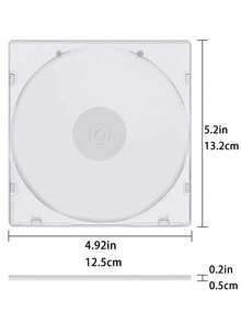 5/10pcs CD Case Slim Single,CD DVD R CDR Case Disc Storage Wallets,Super Clear PP Poly Plastic Durable CD Case,With Outer Sleeve,Ideal For Fans