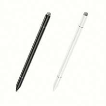 3-In-1 High Precision & Sensitivity Touch Screen Stylus Pen, Compatible With IPhone/IPad/Android Tablets, Black/White