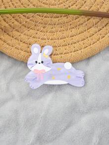 1PC Adorable Multi-Colored Small Animal And Kitten Pattern Acrylic Hairpins, Hair Clips, And Hair Accessories, Suitable For Daily Use., Claw Clips, Hair Claws, Hair Slide, Hair Barrettes - Multicolor - View 19