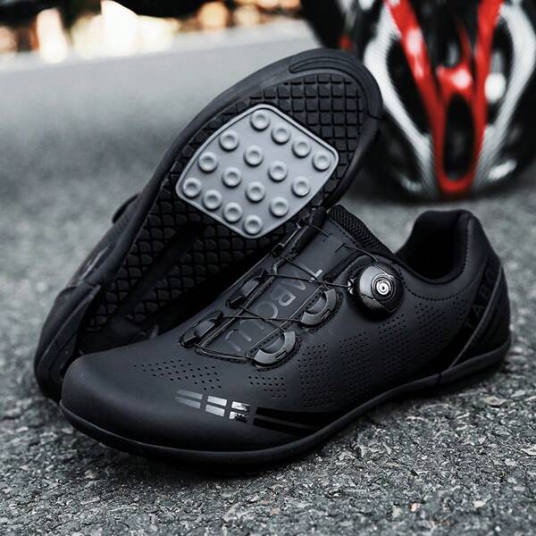 Zapatos de ciclismo profesionales para hombres, con suela de goma, interior cómodo, Top duradera y diseño elegante para un ciclismo suave al aire libre