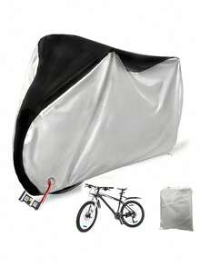 1pc Oxford Cloth Waterproof Dustproof Rainproof Cover, Outdoor Bicycle Cover Suitable For 2 Bicycles, Waterproof, Anti-UV, Dustproof, Windproof, With Lock Hole, Fit For Mountain Bike, Road Bike And Electric Bicycle - Multicolor - View 7
