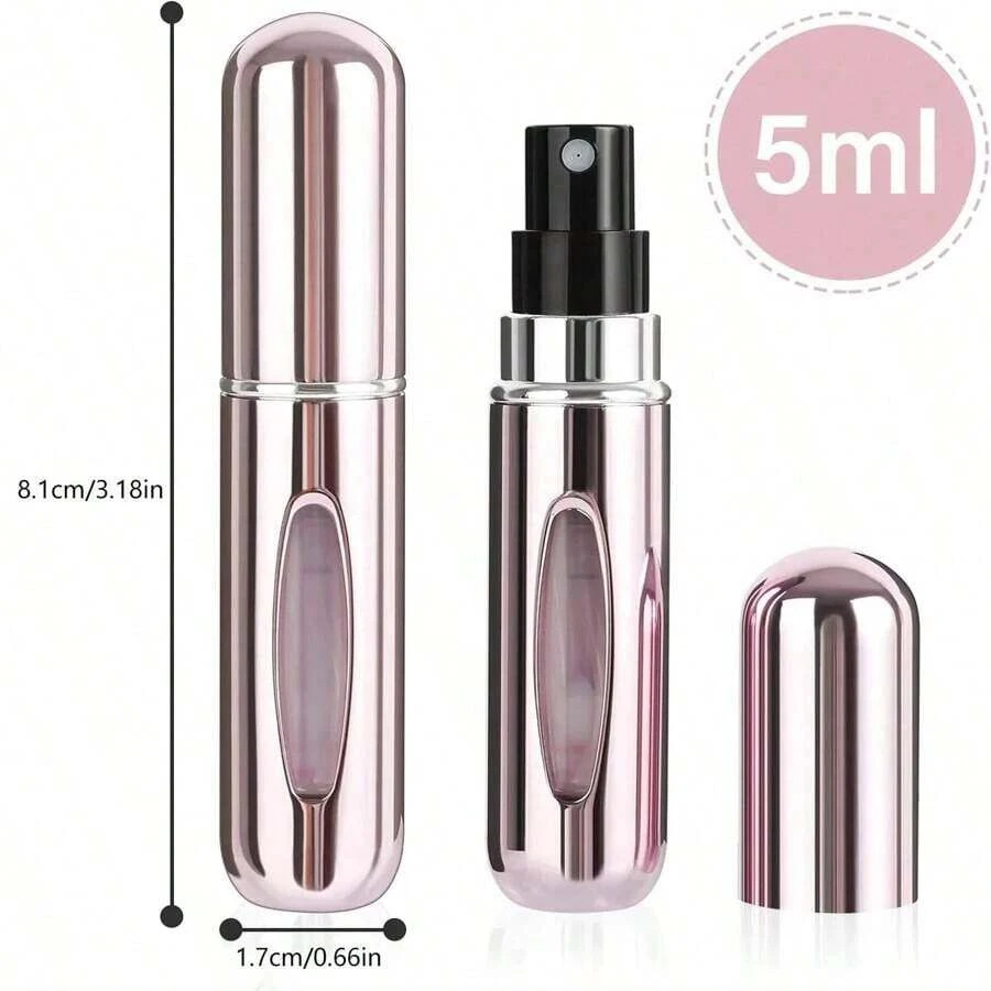 4PCS Portable 5ml Mini Perfume Spray Bottle, Perfume Bottle Reusable Perfume Spray Bottle, Perfume Pump Box, Empty Perfume Bottle Suitable For Travel And Going Out - 彩色 - 查看 1