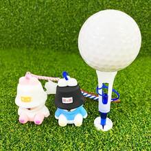 1pc Golf Ball Tee Holder Clip, Soft Rubber Head Golf Tee, Anti-Lost
