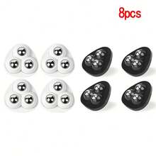 4/8pcs Mini Self-Adhesive Swivel Casters, 360° Rotation, ABS Rotating Rollers For Home And Kitchen Use