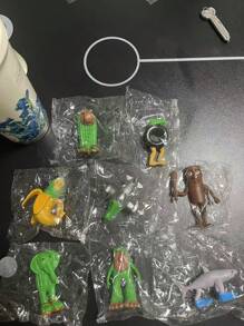 1/8/16/24 件 TungTungTungSahur 意大利互联网病毒脑腐生物模型雕像 TraalaleroTralala BombardiroCrocodilo，桌面装饰/恶作剧收藏家套装（有趣的小雕像） - 彩色 - 查看 12