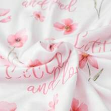 Floral Baby Blankets For Girls - Super Soft Nursery Minky Blanket, Newborn Baby Blanket With Double Layer Dotted Backing, Pink Bed Throw Blanket, 30 X 40 Inch - Pink Flowers - View 5