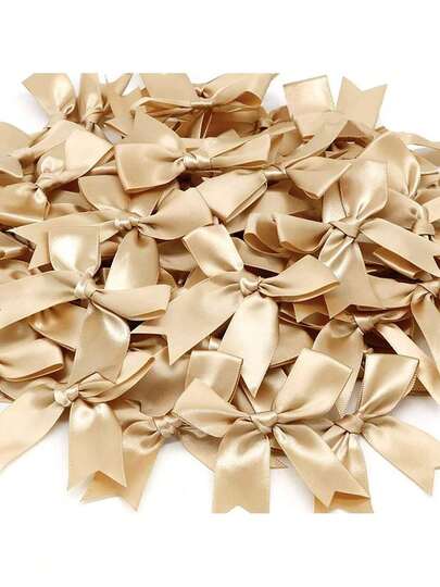 50 piezas de grandes lazos de cinta artesanal, pequeñas flores rosa y blancas, lazos de regalo, decoraciones de boda, manualidades DIY, decoraciones para baby shower, Acción de Gracias, Halloween