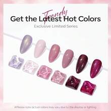 Cat Eye Gel Nail Polish Set, 6 Colors 9D Glassy Cat Eye Glitter Gel Polish Black Red Purple Blue Silver Brown Nail Polish All Seasons With Magnet Soak Off Led DIY Salon Gift-842643 - 玫瑰園 - 查看 5