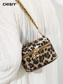 CHISIY Handmade Camouflage Military Green Drawstring Bucket Bag, Chain Shoulder Strap Crossbody Bag, Wild Girl Handbag, Zipper Closure Versatile Shoulder Bag, Suitable For Sexy Goddess, Can Be Used For Shopping, Parties, Gatherings, Campus, Gifts And Other Occasions