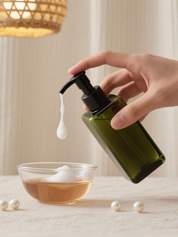 1个可重复灌装的透明真空瓶，适用于沐浴露、洗衣液、洗发水、润肤露、洗手液等。 - 無色 - 查看 4