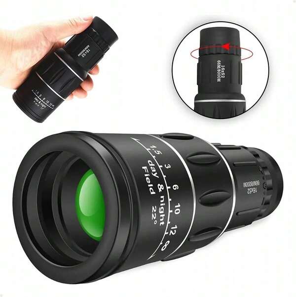 Monóculo 16x52 66/800 Profissional Tático Luneta Telescópio