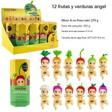 Pegatina figura angel fruta para telefono computadora coche decoracion adhesiva resistente diseño original ideal para personalizar gadgets maletas y vehiculos faciles de pegar y quitar sin dejar residuos paquete variado envio rapido garantia de calidad - 6 colores mezclados - Ver 2