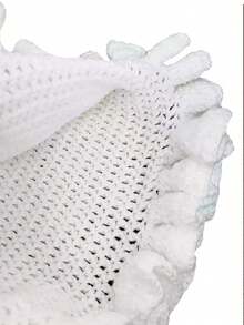 1 件手工钩针编织猫耳波浪帽，男女通用秋冬保暖 Y2K 街头嘻哈头饰，适合万圣节、圣诞节、DIY 秋季服装的可爱暗黑风格 - 彩色 - 查看 10