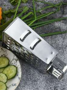 1 不锈钢 4 合 1 多功能蔬菜磨碎机、家用多功能切片机、4 面磨碎机、厨房、9 英寸 4 合 1 不锈钢磨碎机、奶酪切碎机、土豆、胡萝卜、奶酪、黄瓜蔬菜切片机 - 易于使用、紧凑型厨房配件、圣诞节/万圣节/生日烹饪爱好者的理想礼物、厨房小工具 | 现代厨房工具 | 耐用厨具 - 彩色 - 查看 8