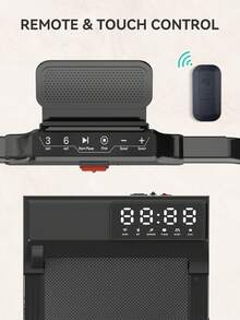 Treadmills For Home Foldable,Folding Walkingpad Treadmill MAX 300lbs APP Remote Control,Running Machine With Safety Handrail - Black - View 6