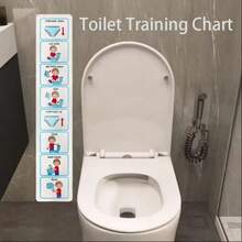 Gráfico de entrenamiento para ir al baño, Horario visual de entrenamiento para ir al baño, Tarjetas para educación visual especial, Material de aprendizaje para el aula de educación especial, Gráfico de rutina para autismo - Blanco - Ver 2