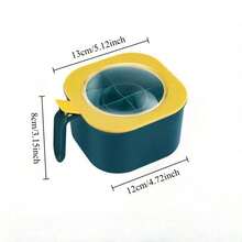 四合一调味品收纳盒，带盖和勺子，ABS材质，包含4个勺子，适合存放各种调味料。是家庭厨房调味料收纳的理想之选，也是厨房整理的完美方案。可与盐瓶搭配使用。 - 彩色 - 查看 2