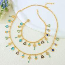 1 Set Dubai Vintage Wedding Jewelry Set 21k Gold Plated Arabic Muslim Punk Hip Hop Necklace Middle Eastern Women Jewelrys - Jewelry Set - View 13