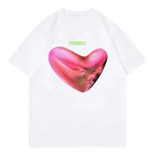 Fontaines D.C.Romance T Shirt Men Clothing HarAJsuku Women T-Shirt UniSexs High Quality Tops Casual Funny Tees Shirts Graphic - 白色 - 查看 1