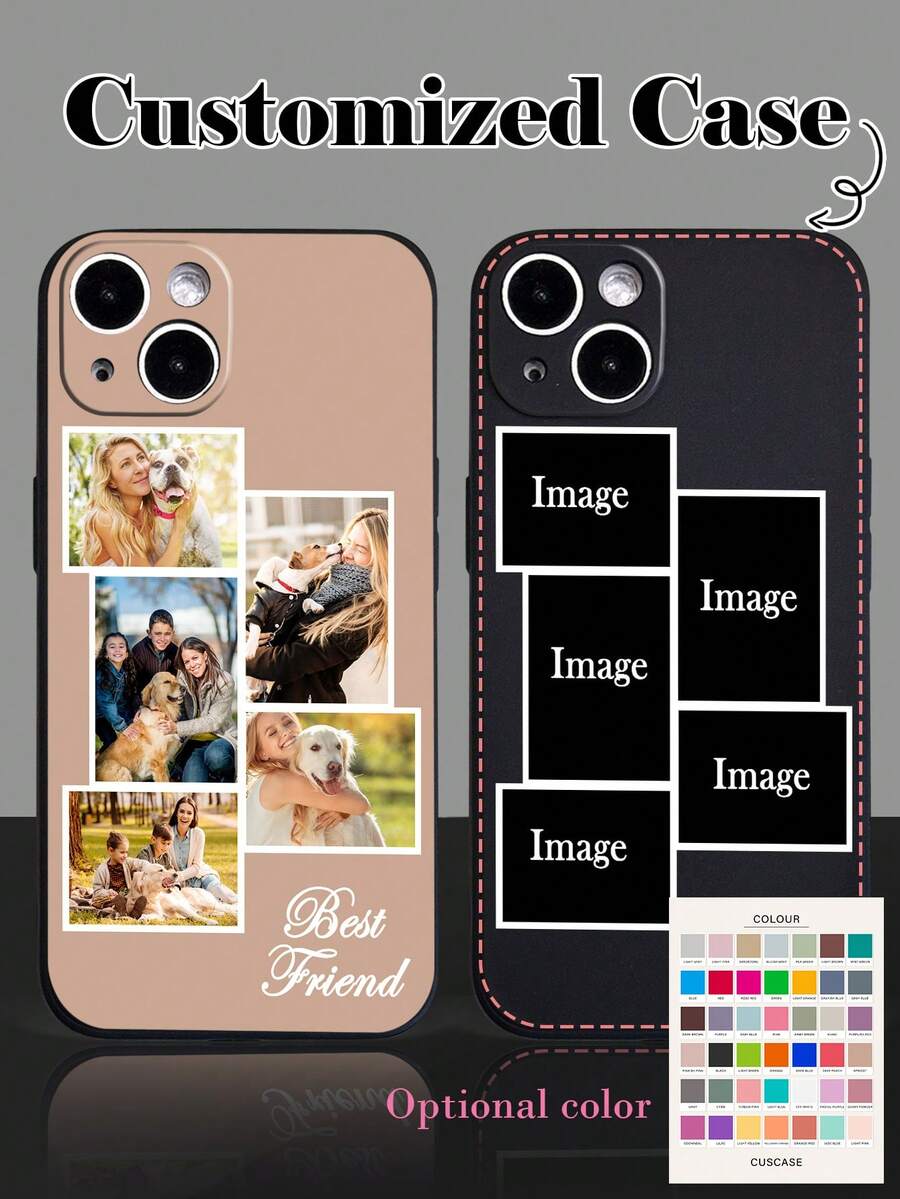 定制浪漫情侣旅行日常纪念照片个性化心形文字手机壳,可定制日常、婚礼、周年纪念、宠物、家庭等照片。时尚个性化签名字母短语纪念手机壳,适用于 S20、S21、S22、S23、S24、A12、A14、A15、A21、A22、A31、11/13/14/15 Pro Max、16 Pro Max。 - 黑色 - 查看 1