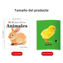 TEENYBABY 10本西班牙语图画书，选自“我的第一本书”系列，旨在增加早期词汇量、拓展视野并促进语言发展。鲜艳的色彩吸引孩子的注意力。是生日和节日的完美礼物。 - 彩色 - 查看 5