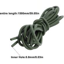 4Pcs 0.8mm Carp Fishing Silicone Tube 1.5m For Fish Hooks Fishing Tackle