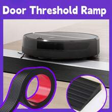 1pc 90cm/35.43in Adjustable And Cuttable Threshold Ramp For Doorway, Electric Wheelchair Ramp, Durable Ramp, Self-Adhesive Anti-Slip Stair Strips, Suitable For Doorway, Curb, Sweeper, Electric Scooter, Bathroom