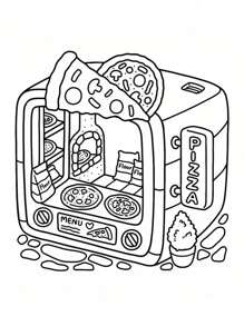 1本《小角落可可》涂色书，适合成人和儿童，大胆而简约，极简主义大尺寸设计，放松涂色书【手绘必备】，无需描摹，缓解压力，涂鸦艺术