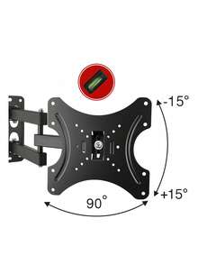 Soporte TV de Brazo Para Pantallas LED, LED, PDP Y SMART  de 14" a 42 Pulgadas - Negro - Ver 2