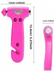 1pc Car Safety Hammer, Emergency Escape Tool With Window Breaker And Seatbelt Cutter, Adjustable Strap For Secure Fit - Essential For Vehicle