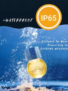 Solar Lights Outdoor Waterproof ,3pcs Solar Hanging Lights Garden Decor,Gifts For Women Mom Grandma,Solar Outdoor Lights Lantern Cracked Glass For Yard, Fence, Tree,Christmas Decorations(Warm White)