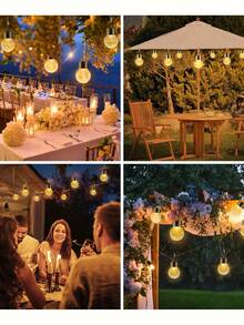 Solar Lights Outdoor Waterproof ,3pcs Solar Hanging Lights Garden Decor,Gifts For Women Mom Grandma,Solar Outdoor Lights Lantern Cracked Glass For Yard, Fence, Tree,Christmas Decorations(Warm White)