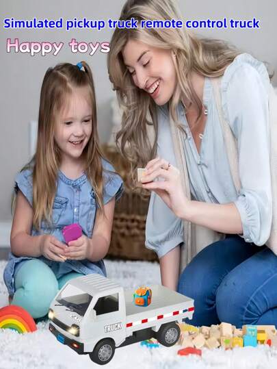 1 pieza Camioneta de control remoto de deriva para niños con música y luces, juguete de carro todoterreno divertido, regalo de vuelta a clases, regalo de Halloween, regalo de cumpleaños para niños y niñas