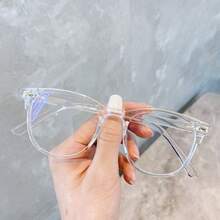 1pc Glasses Accessories, Suitable For Computer, Reading, Gaming, TV, Phone Use, Anti-Eye Fatigue, Clear Lenses Eye Protection - Clear - View 4
