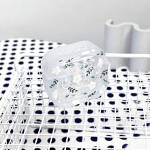 1pc Transparent Floral Design Soft Protective Case Compatible With Airpods 1/2/Pro/3/4, Compatible With Apple Earphones