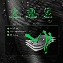 Cubierta de piscina de 8 pies, cubierta circular para piscinas elevadas, resistente al agua Oxford 420D, perfecta para mantener la piscina limpia