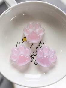 10pcs No Hole Charming Cat Paw Resin Pendant Versatile DIY Accessory Suitable For Phone Cases, Fridge Magnets, And Hair Clips - Available In 5 Colors - Perfect For Home Decor And Party Gifts - Multicolor - View 9