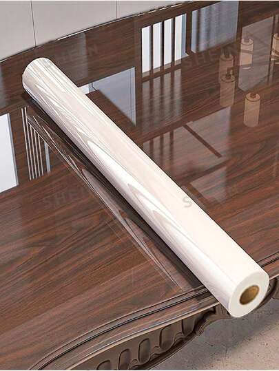 1 Roll Of Transparent Countertops Protective Film, Waterproof, Oil Proof, Heat Resistant(450°F), Self-Adhesive Cover For Kitchen, Cabinets, Tables, Furniture & Marble Surfaces Wallpaper Wall Paper Wall Stickers Room Decor Wall Decor Bedroom Living Room Decor