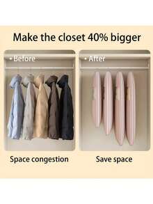 1pc Down Jacket Compression Dust Cover Wardrobe Clothes Dust Bags, New Transparent Window Hanging Hanger Bags With Self-Compression Zipper - 40% Compression, Suitable For Bedroom, Home And Dorm, Can Store Down Jackets, Suit, Shirts And Other Clothes, Down Jacket Compression Dust Cover, Wardrobe Clothing Dust Compression Bag, Hanging Household Visible Clothing Hanging Cover Bag,There Are Multiple Sizes To Choose From - Multicolor - View 5