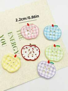 1 Set Of 5pcs/10pcs Retro Plaid Pattern Magnetic Decorative Fridge Magnets, Y2K Millennium Style Magnetic Stickers For Perforated Board Photo Wall - Multicolor - View 8