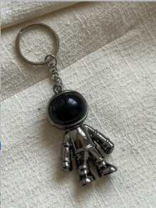 Fashion Astronaut 3D Space Spaceman Keychain Robot Ring Pendant Creative Universe Aviation Car Accessories For Women Keychain For Bag